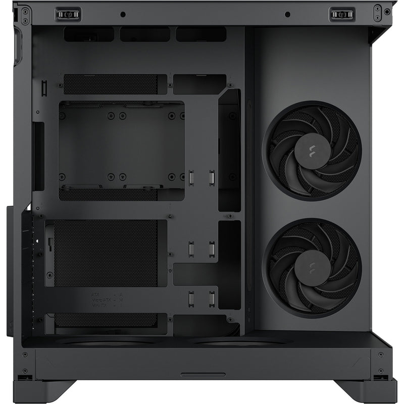 Cargue la imagen en el visor de la galería, Fractal design pop 2 vision midi tower behuizing (zwart | 1x usb-a | 1x usb-c | tempered glass)
