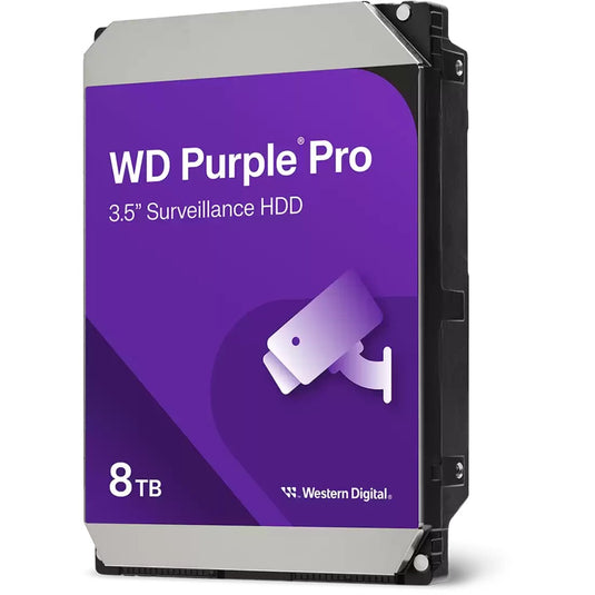 Wd purple pro 8 tb harde schijf (8002purp, sata 600, af, 24 7)