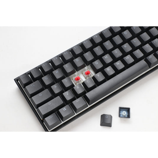 Ducky mecha pro sf rgb mechanisch toetsenbord (zwart, us lay-out (qwerty), cherry mx red, 65%, rgb leds, pbt double-shot)