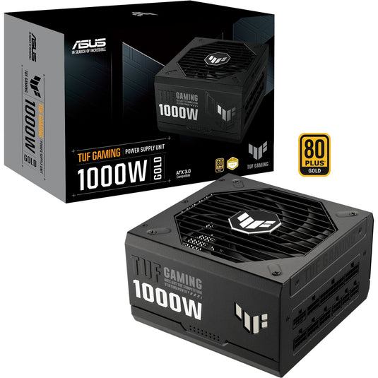 Asus tuf gaming gold modulaire 1000 watt voeding (zwart, 1x 12vhpwr, 4x pcie)