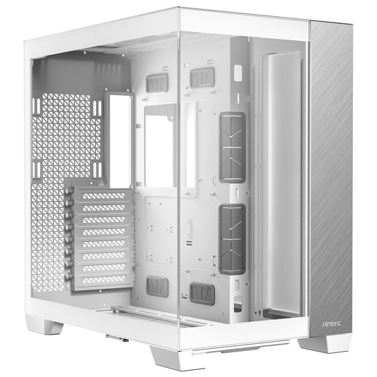 Antec c8 midi tower behuizing (wit zilver | 2x usb-a | 1x usb-c | tempered glass)