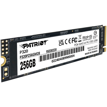 Patriot p320 256gb ssd (pcie 3.0 x4, nvme 1.3, m.2 2280)