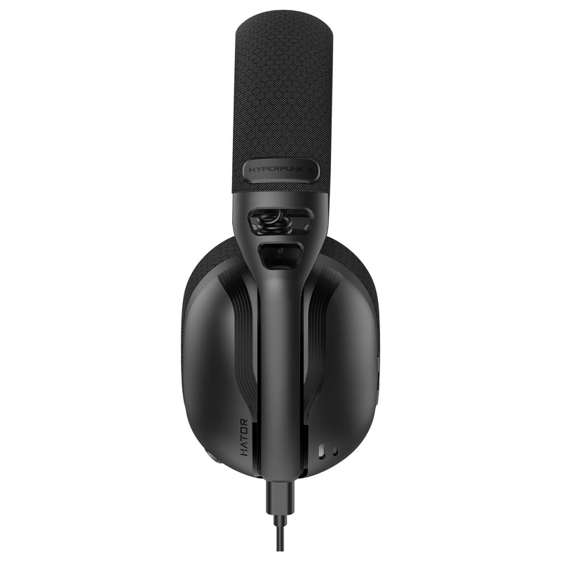 ギャラリービューアに画像をロードする, Hator hyperpunk 3 usb over-ear gaming headset (zwart, virtual 7.1 surround sound, usb-a usb-c bluetooth)
