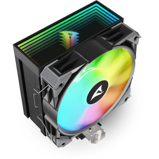 Sharkoon a50 rgb cpu-koeler (zwart, 4-pins pwm fan-connector)