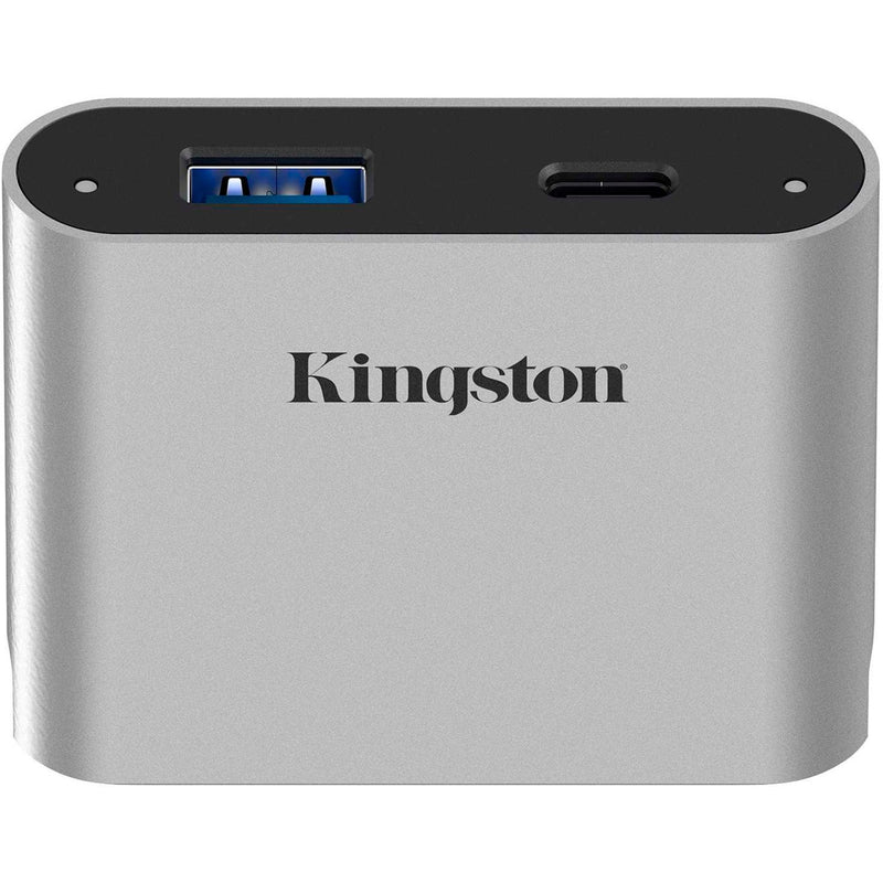 Load image into Gallery viewer, Kingston workflow usb minihub dockingstation (zilver zwart, usb-c, usb-a)
