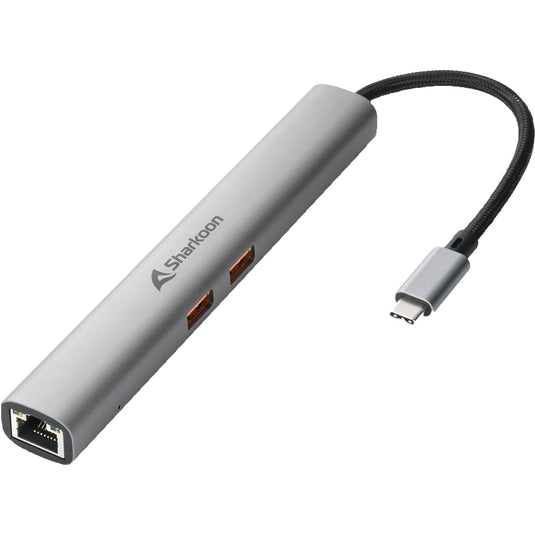 Sharkoon officepal combo adapter dockingstation (grijs)