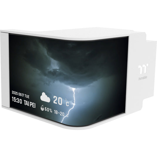 Thermaltake magcurve 360 ultra argb sync aio liquid cooler - snow edition waterkoeling (wit)