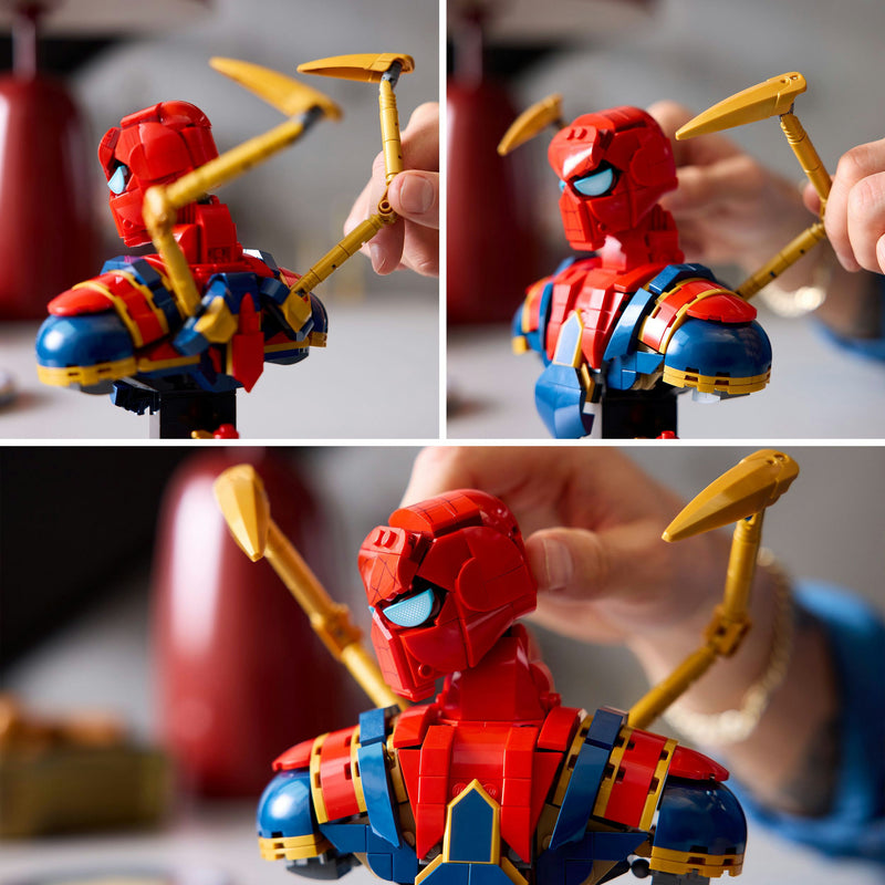 Load image into Gallery viewer, Lego marvel - iron spider-man buste constructiespeelgoed (76326)
