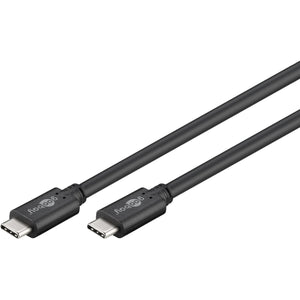 Goobay sync charge super speed usb-c kabel (zwart, 3 meter)