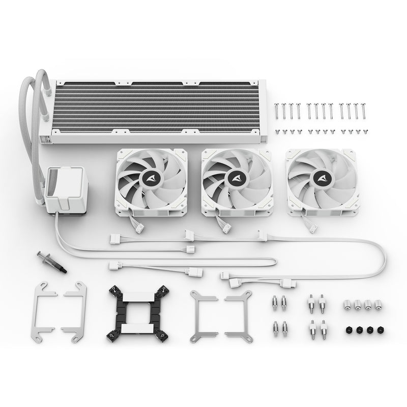 Load image into Gallery viewer, Sharkoon s60 argb waterkoeling (wit, 4-pin pwm)
