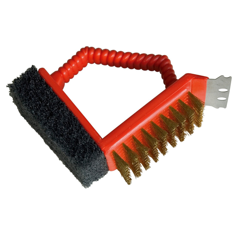 Load image into Gallery viewer, Barbecook 3-in-1 borstel rood borstel (rood)
