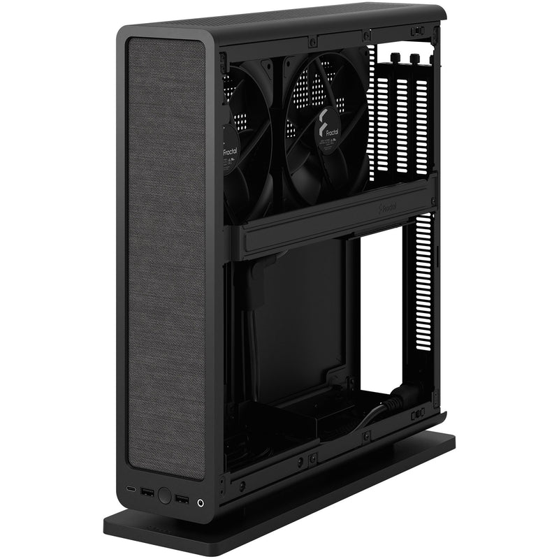 Load image into Gallery viewer, Fractal design ridge black mini tower behuizing (zwart | 2x usb-a | 1x usb-c)
