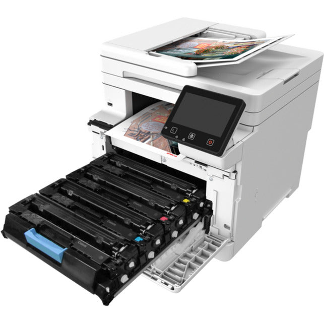 Load image into Gallery viewer, Canon i-sensys mf667cdw all-in-one kleurenlaserprinter met faxfunctie (grijs zwart, kopie, scan, fax, usb, lan, wlan)
