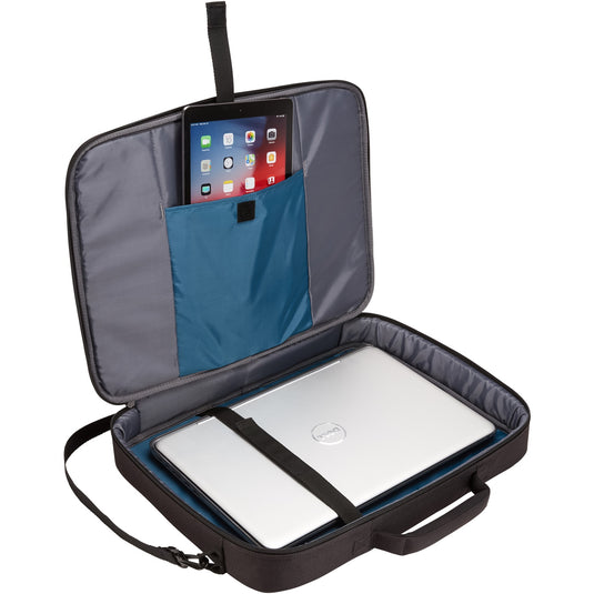 Case logic advantage 17,3 clamshell bag notebooktas laptoptas (zwart)
