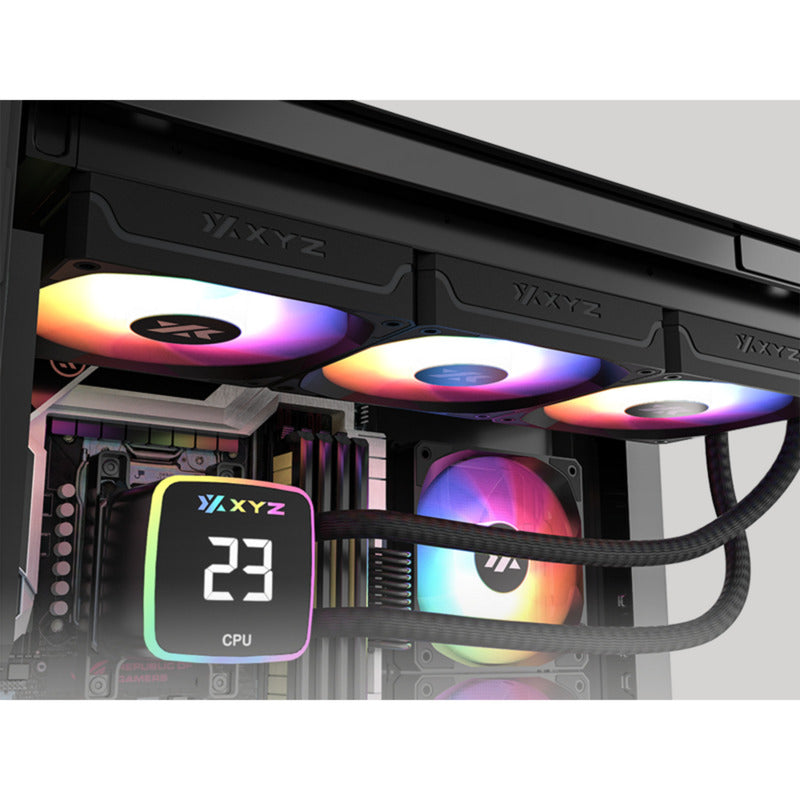Cargue la imagen en el visor de la galería, Xyz pc gear aquapulse aio 360 waterkoeling (zwart, argb, pwm)

