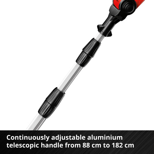 Einhell accu tuin-multitool ge-hc 18 li t solo stoksnoeizaag (rood, accu en oplader niet inbegrepen)