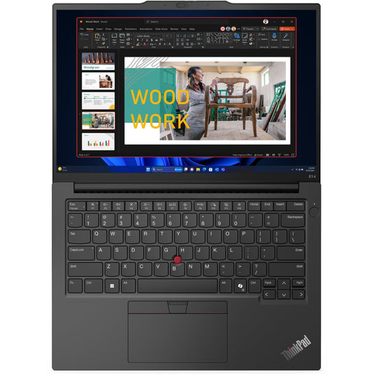 Lenovo thinkpad e14 gen 6 (21m7002ymh) 14 laptop (zwart | core ultra 7 155h | intel arc graphics | 16 gb | 512 gb ssd)