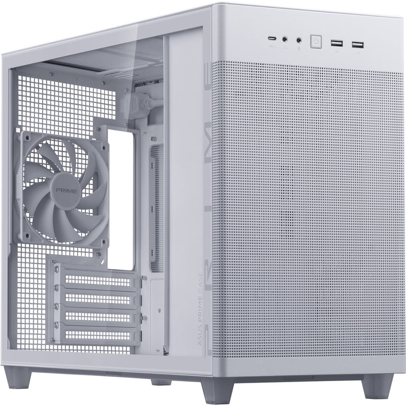 Load image into Gallery viewer, Asus prime ap201 midi tower behuizing (wit | 2x usb-a | 1x usb-c | tempered glass)
