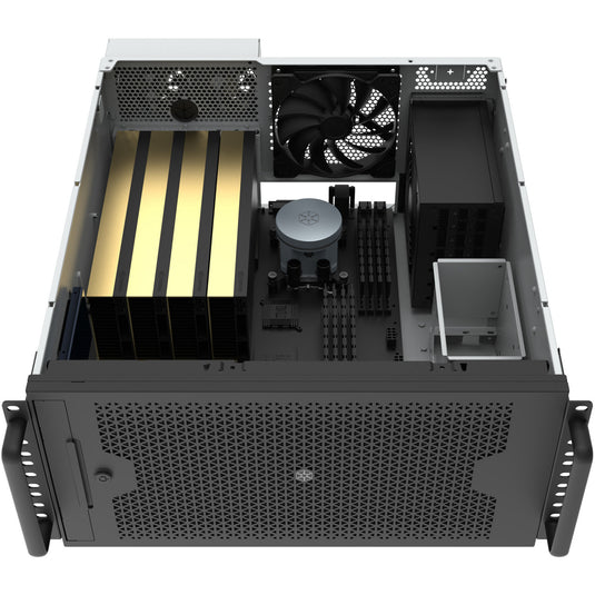 Silverstone rm53-502 rack behuizing (zwart)