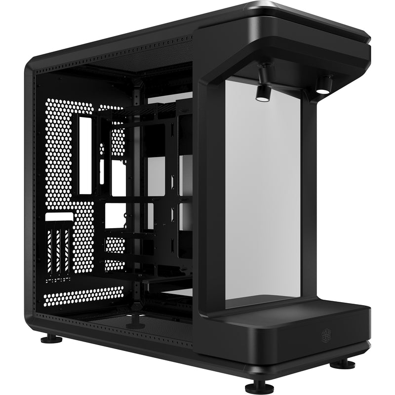 Load image into Gallery viewer, Cooler master masterframe 360 stage mirror midi tower behuizing (zwart | 2x usb-a | 1x usb-c | rgb | tempered glass)
