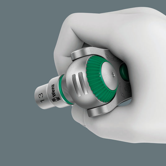 Wera 8100 sc 4 zyklop speed ratelset gereedschapsset (zwart groen, 38-delig, snelheidsratel met draaibare kop)