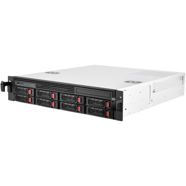 Silverstone rm21-308 rack behuizing (zwart | 1x usb-a 2.0 | 1x usb-a 3.2 (5 gbit s))