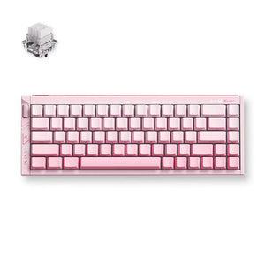 Mchose ace 68 turbo full-aluminum esports hall effect keyboard (lichtroze, us lay-out (qwerty), mount tai gt he, 65%, 16k, rgb, hot swap, usb-c, hall effect sensor)