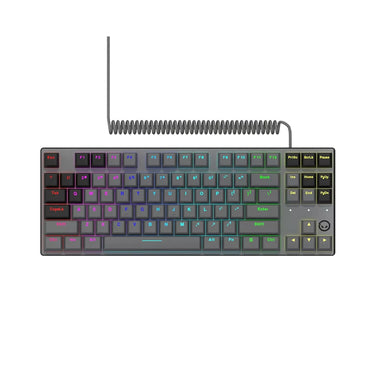 Lorgar azar 514tkl rgb mechanisch gaming toetsenbord (zwart, us lay-out (qwerty), logar dream, 80% (tkl), rgb)