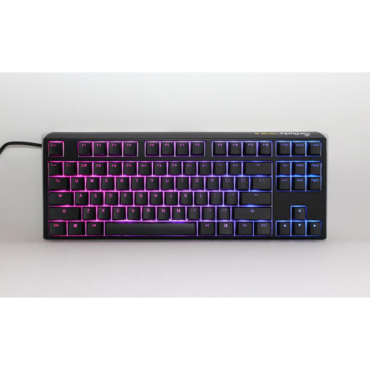 Ducky one 3 classic tkl rgb mechanisch toetsenbord (zwart, us lay-out (qwerty), cherry mx silent red, 80% (tkl) , rgb leds, double-shot pbt, hot-swappable, quack mechanics)