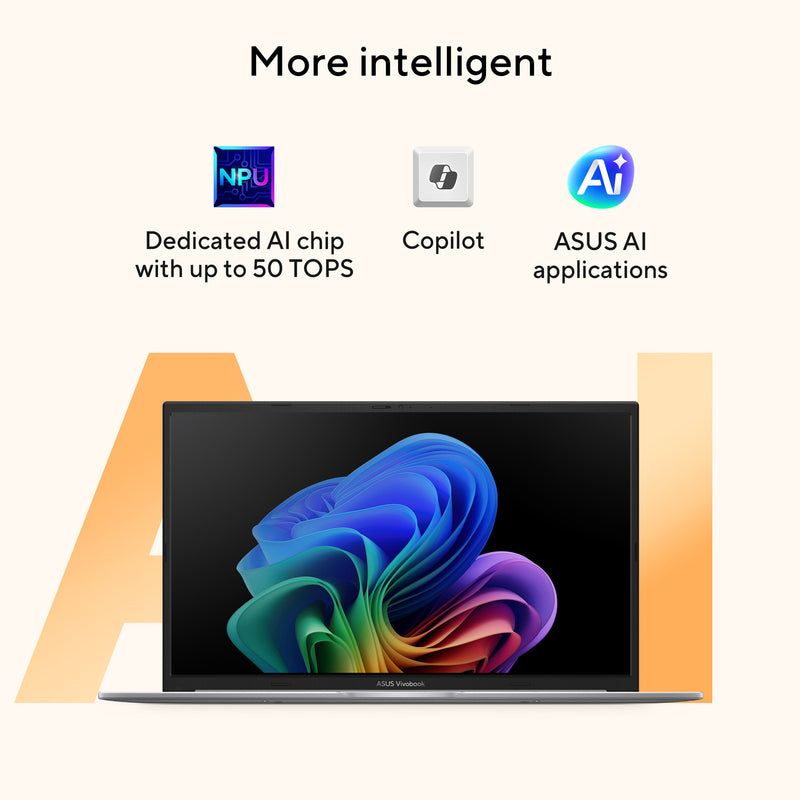 Laden Sie das Bild in Galerie -Viewer, Asus vivobook 18 m1807ga-s8004w 18 laptop (blauw | ryzen 7 445 | radeon 840m | 32 gb | 1 tb ssd)
