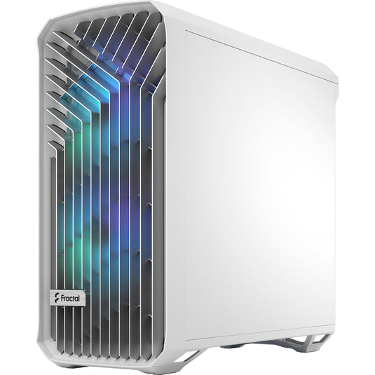 Fractal design torrent white rgb tg clear tint midi tower behuizing (wit | 2x usb-a | 1x usb-c | rgb | window)