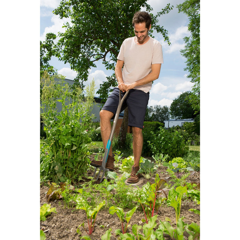 Load image into Gallery viewer, Gardena natureline spitvork (houtkleur turquoise, 17002-20)
