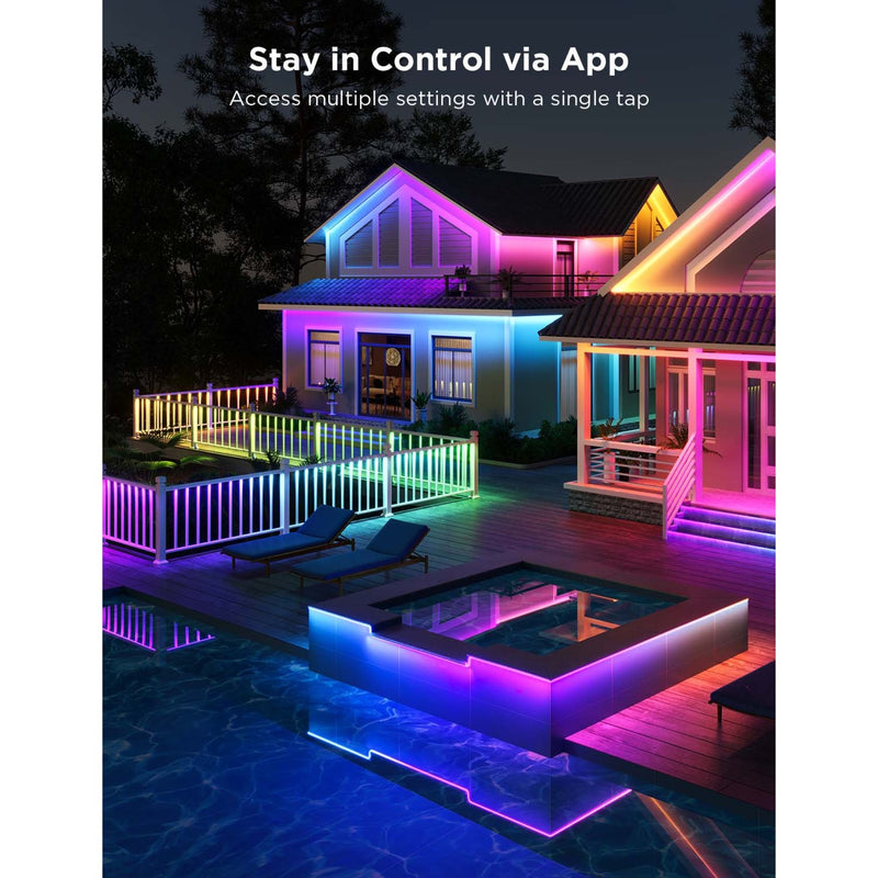Chargez l'image dans la visionneuse de la galerie, Govee slimme buiten ledstrip - 10 meter ip65 - rgbicww - app-bediening - alexa google

