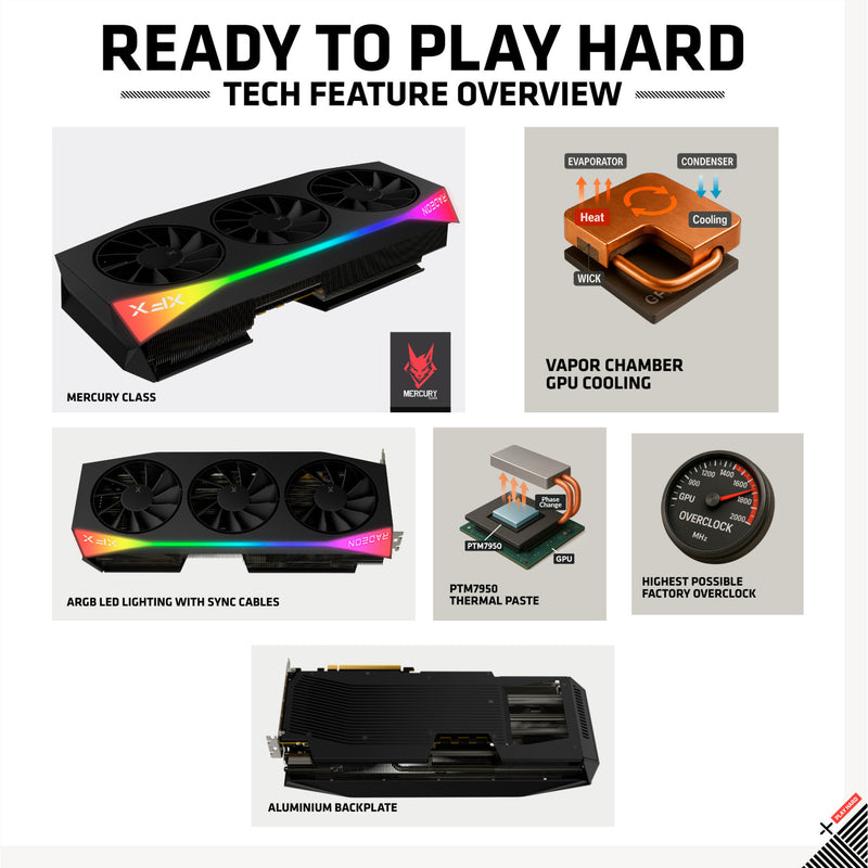 Load image into Gallery viewer, Xfx radeon rx 9070 xt quicksilver grafische kaart (zwart, rdna4, gddr6, 3x displayport, 1x hdmi 2.1)
