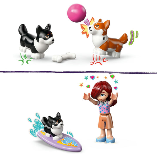Lego friends - surf- en scooterplezier met de honden constructiespeelgoed (42641)