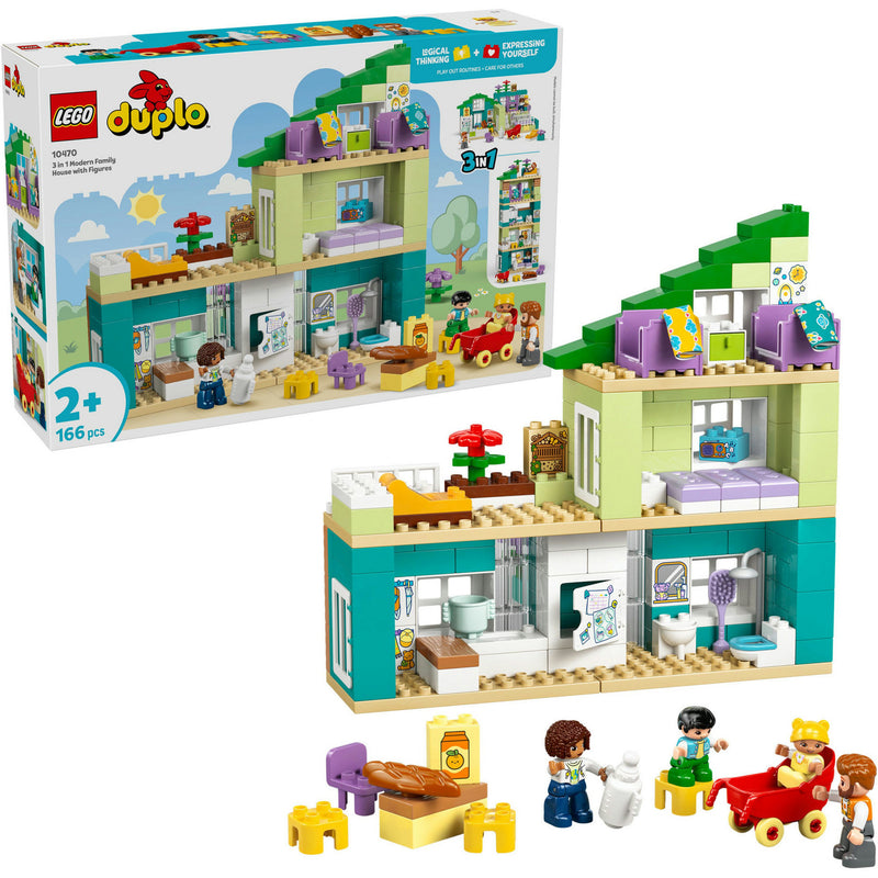 Load image into Gallery viewer, Lego duplo 10470 3-in-1 modern woonhuis met figuren
