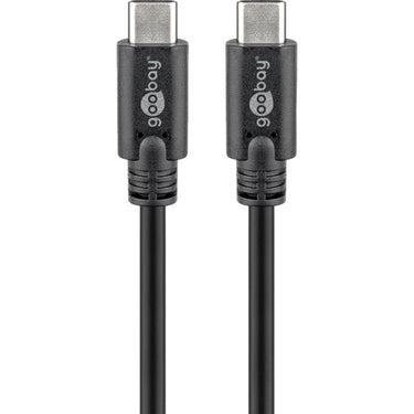 Goobay sync charge super speed usb-c kabel (zwart, 3 meter)