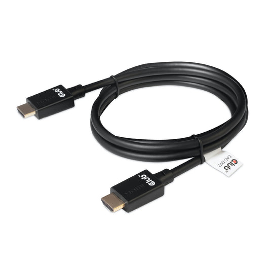 Club 3d ultra high speed hdmi 2.1 gecertificeerde kabel male-male (zwart, 2 meter, 4k 120hz, 8k 60hz, 48gbps)