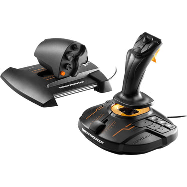 Thrustmaster t.16000m fcs hotas gaming hotas (zwart oranje, pc)