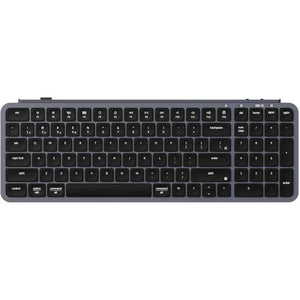Keychron b2 pro-k1 toetsenbord (grijs, us lay-out (qwerty), scissor switches, 96%, abs keycaps, 2.4 ghz | bluetooth | usb)