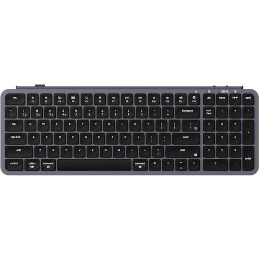 Keychron b2 pro-k1 toetsenbord (grijs, us lay-out (qwerty), scissor switches, 96%, abs keycaps, 2.4 ghz | bluetooth | usb)