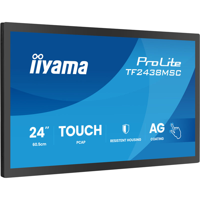 Load image into Gallery viewer, Iiyama prolite tf2438msc-b2 23.8 monitor (zwart, 120 hz, hdmi, displayport, audio, usb, touch)
