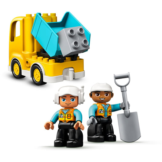 Lego duplo - truck graafmachine met rupsbanden constructiespeelgoed (10931)