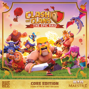 Asmodee clash of clans: the epic raid bordspel (engels, 2 - 4 spelers, 45 - 90 minuten, vanaf 12 jaar)
