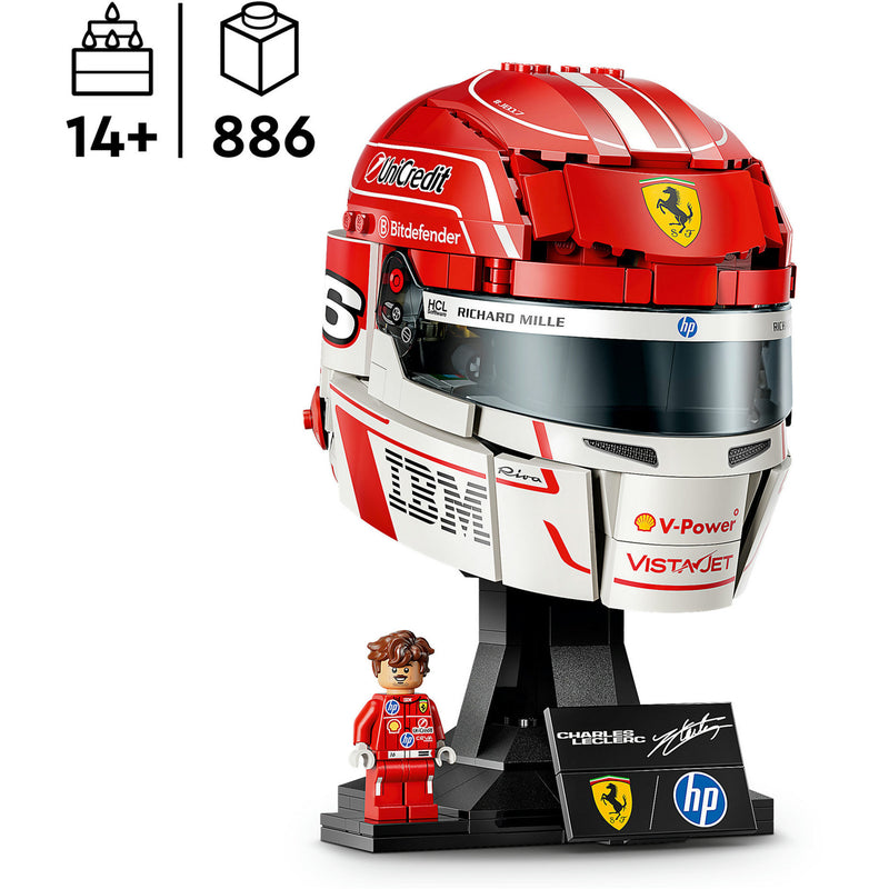 Chargez l'image dans la visionneuse de la galerie, Lego editions scuderia ferrari hp helm van charles leclerc - 43014
