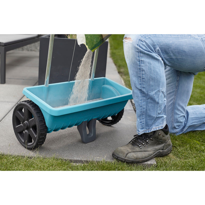 Load image into Gallery viewer, Gardena strooiwagen l strooiapparatuur (turquoise zwart, 432-20)
