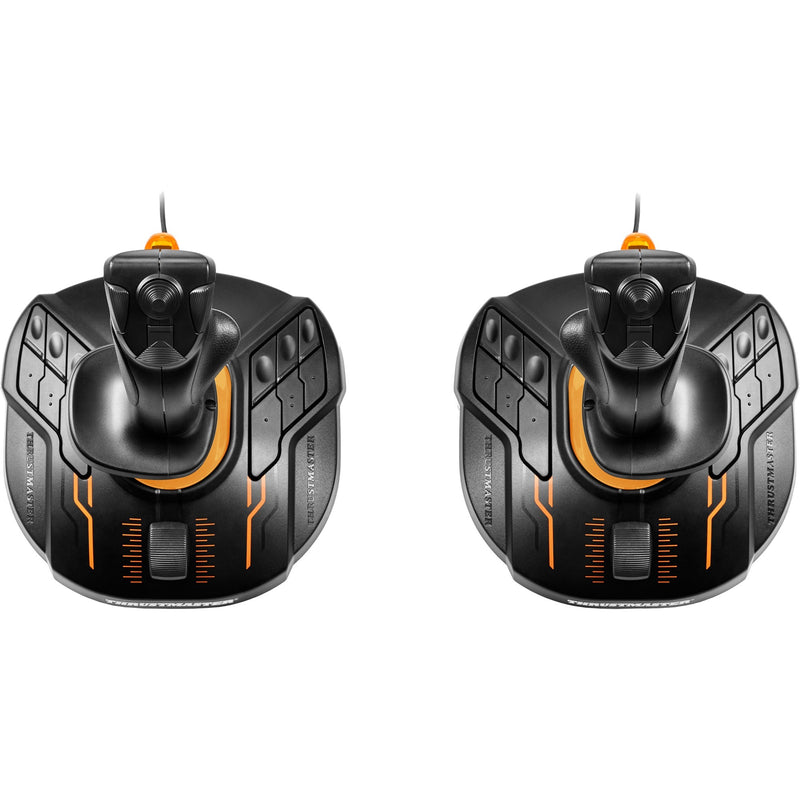 Chargez l'image dans la visionneuse de la galerie, Thrustmaster t.16000m fcs space sim duo joystick (zwart oranje, pc)
