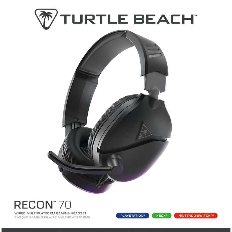 Load image into Gallery viewer, Turtle beach ear force recon 70p black (2024) over-ear gaming headset (zwart, ps4, ps5, xbox series x|s, xbox one, switch, pc, mobile)
