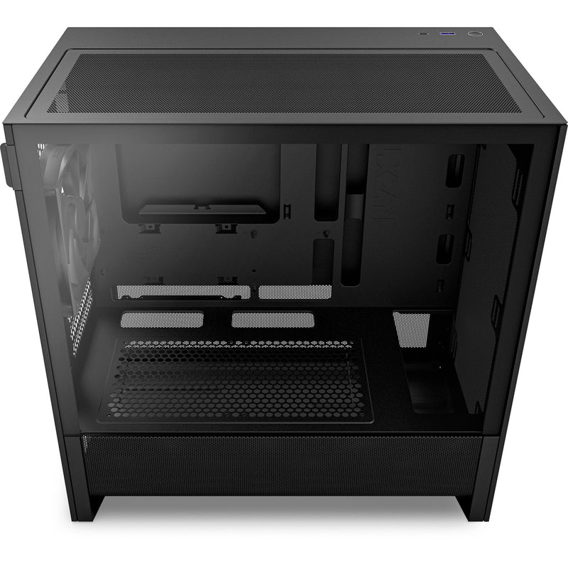 Load image into Gallery viewer, Nzxt h3 flow midi tower behuizing (zwart (mat) | 1x usb-a | 1x usb-c | tempered glass)
