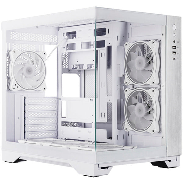 Load image into Gallery viewer, Chieftec visio midi tower behuizing (wit | 2x usb-a | 1x usb-c | rgb | tempered glass)
